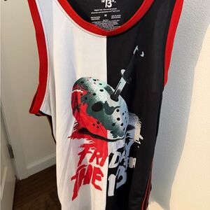 Hot Topic Friday the 13th Tank Top - Red, Black, White